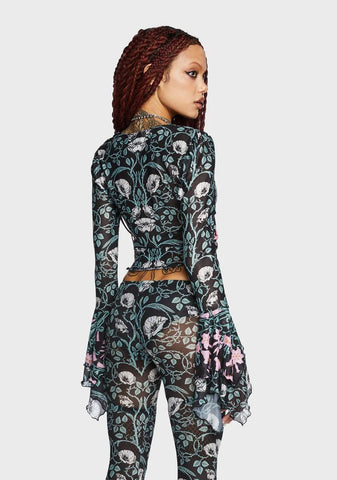 Vintage Enchantments Mesh Top