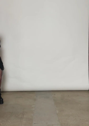 Pitch Chiffon Flutter Mini Skirt - Black