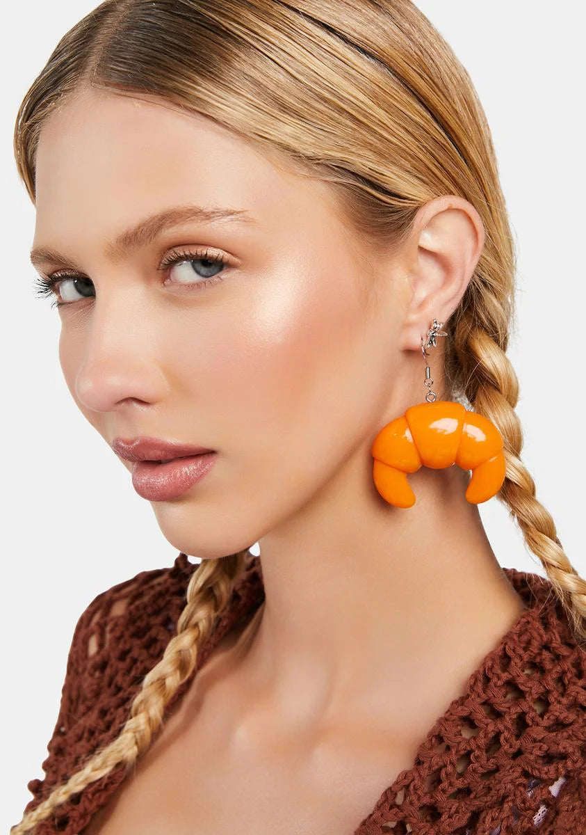 Carb Cravings Croissant Earrings