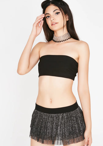 Up All Night Sparkle Mini Skirt