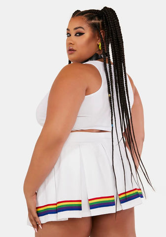 Plus Angel Strutting By Life Pleated Skirt