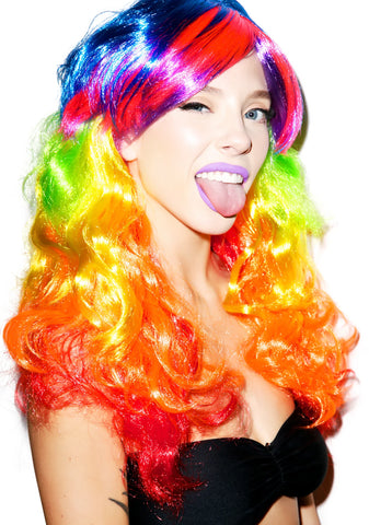 Rainbow Babe Wig