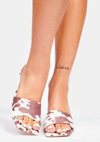Aligned With U Kitten Mule Heels