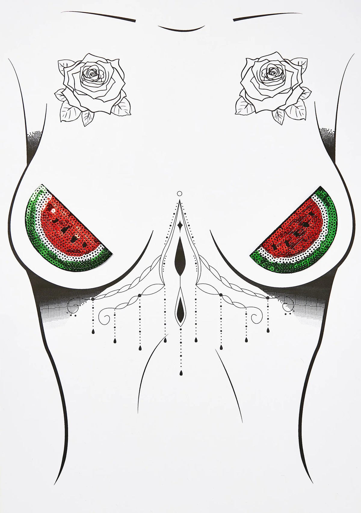 Watermelon Nifty Nipztix Pasties