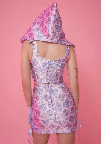 Are We Human Dragon Print Mini Skirt