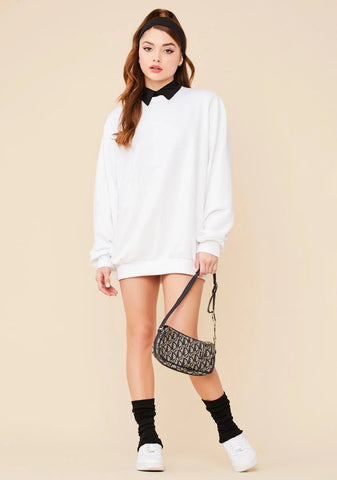 Easy Going Mini Sweatshirt Dress