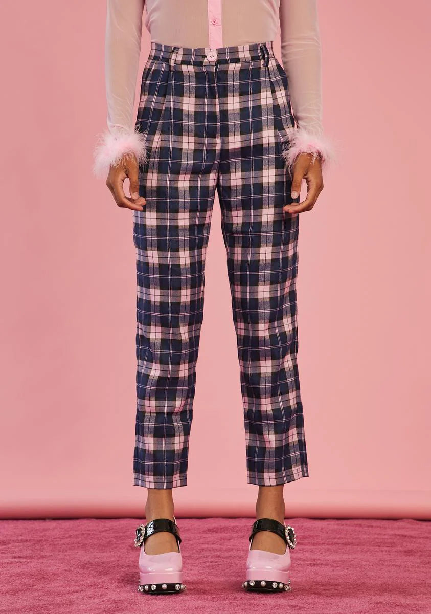 Stories In My Mind Plaid Trousers