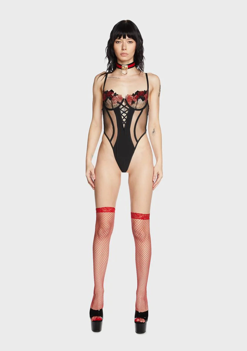 Rosa Bella Sheer Teddy