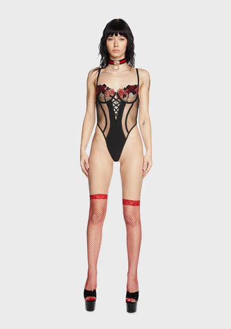 Rosa Bella Sheer Teddy