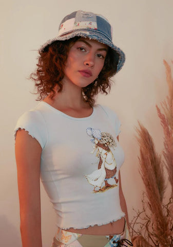 Dose Of Happy Patchwork Bucket Hat