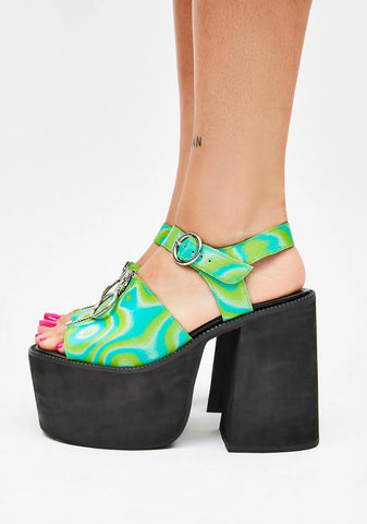Trippy Truth Be Told Platform Sandals