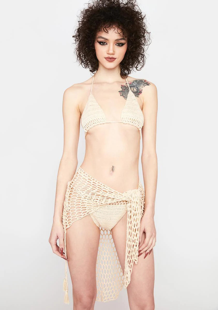 Island Bound Crochet Skirt Set