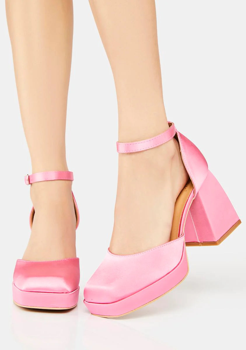 Blush Simply The Best Block Heels