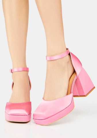 Blush Simply The Best Block Heels