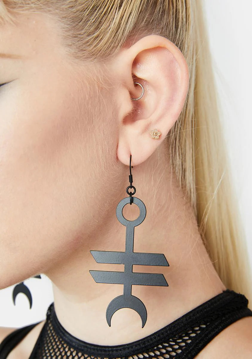 Symbol Of The Moon Earrings