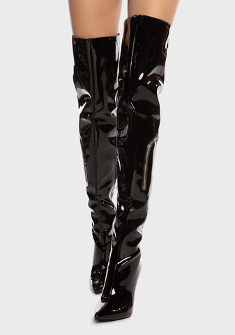 Perceptive Thigh-High Boots