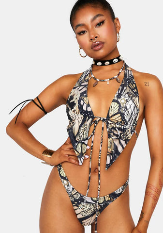 Abstract Butterfly Farida Bikini Bottoms