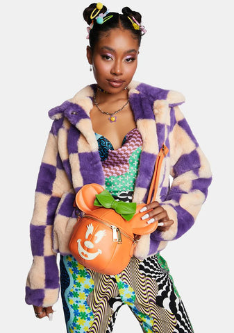 Minnie Mouse Glow in the Dark Pumpkin Crossbody Bag