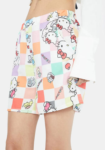 Hello Kitty Checkerboard Shorts