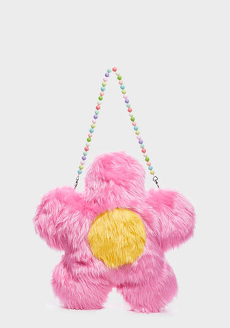 Big Furry Flower Bag