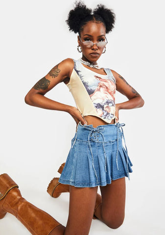 Renaissance Corset Crop Top