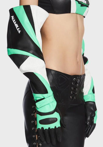 x NFS Moto Gloves - Green