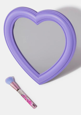 Royal Mirror Kisses Heart Shaped Mirror