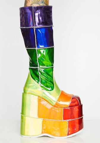 Way Up High Rainbow Stack Platforms