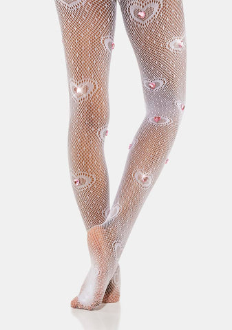 Snow Sweet No More Fishnet Tights