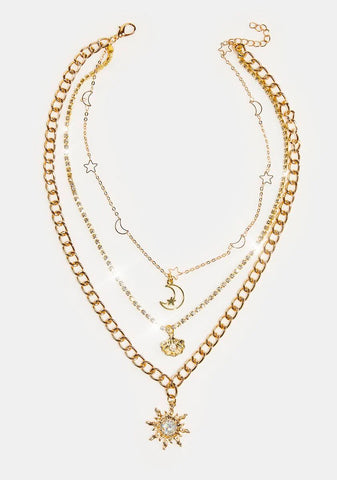 Natural Elements Layered Necklace