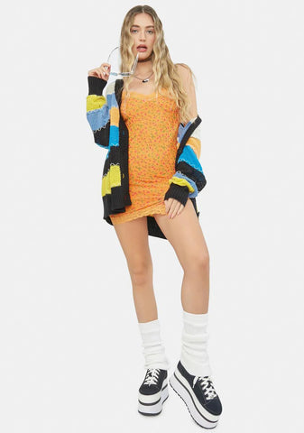 Summer Sun Mesh Coti Mini Dress