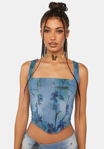 La Rambla Denim Corset