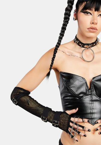 Recidivist Punk Mesh Gloves