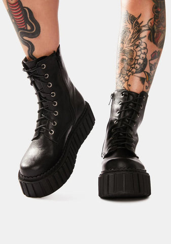 Stormz Chunky Creeper Ankle Boots