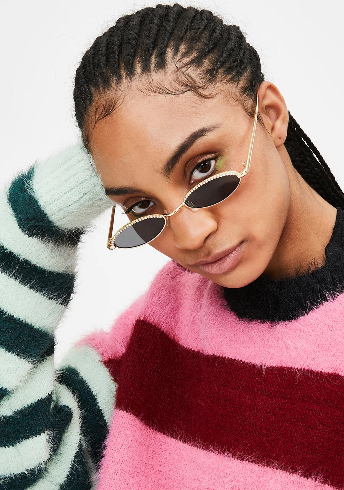 Rhinestone Stares Tiny Sunglasses