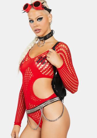 Hot Electric Love Crochet Teddy