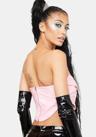 Bubblegum Fierce Delights Vinyl Bustier