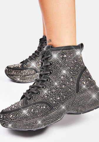 Shining Queen Rhinestone Sneakers