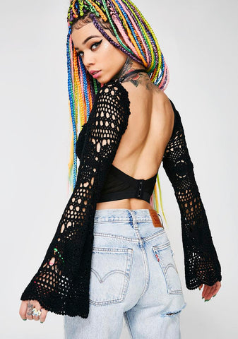 Wild Child Crochet Bustier Top