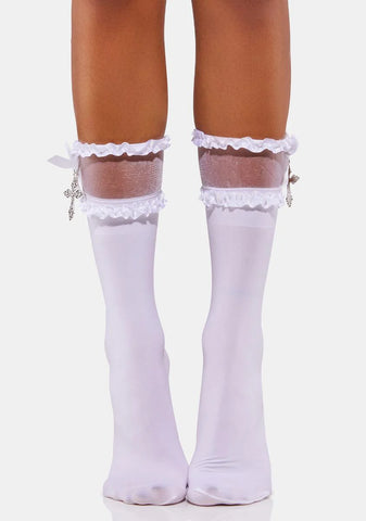 Angel Lift Your Spirits Crew Socks