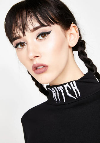 Lil Witch Mock Neck Top