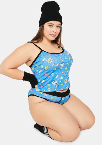 My Whole New World Alien Print Cami