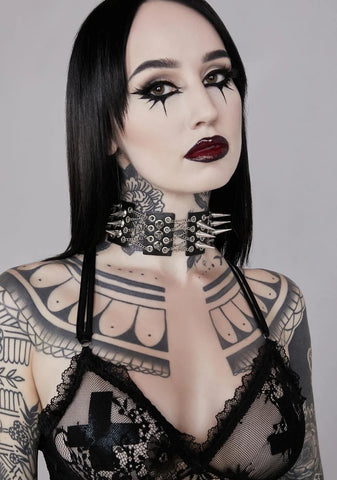Metal Sass Spiked Choker