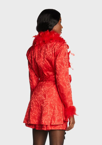 Spicy Crushes And Wishes Brocade Coat