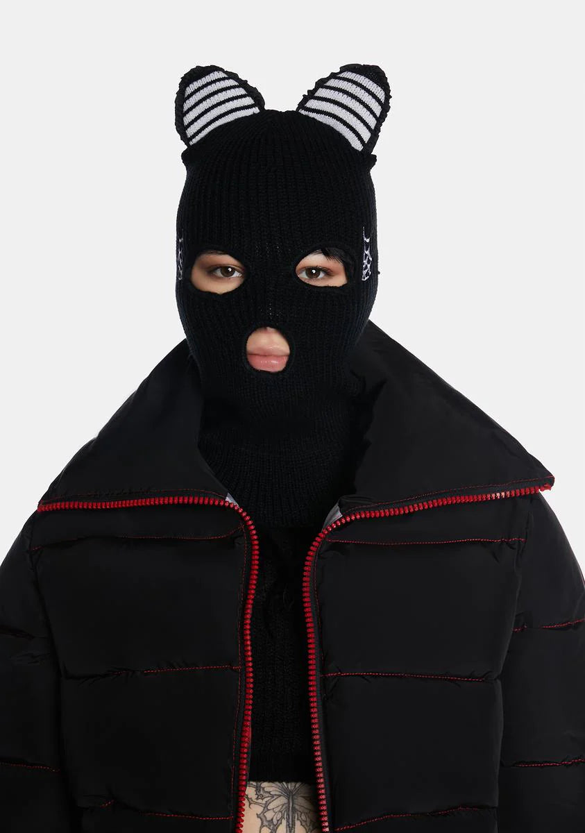 Knit Cat Ski Mask