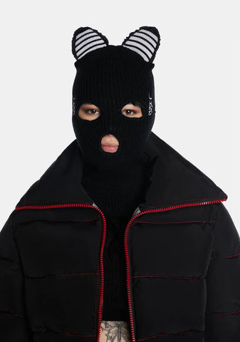 Knit Cat Ski Mask
