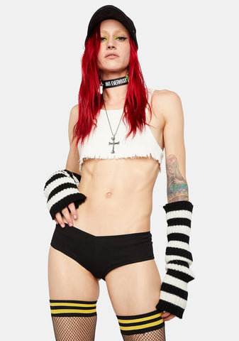 Black Have A Nice Day Boy Shorts