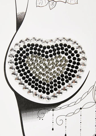 Crystal Heart Pasties