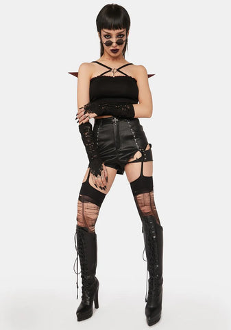 Rock Doll Bat Wing Crop Top