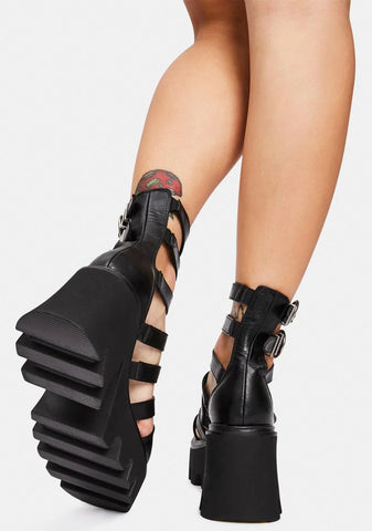 Hypnotized Chunky Platform Sandals